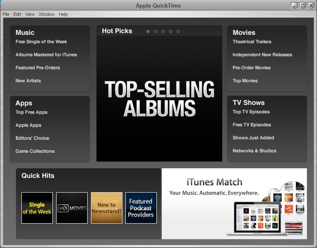 Apple QuickTime free Download for Windows PC